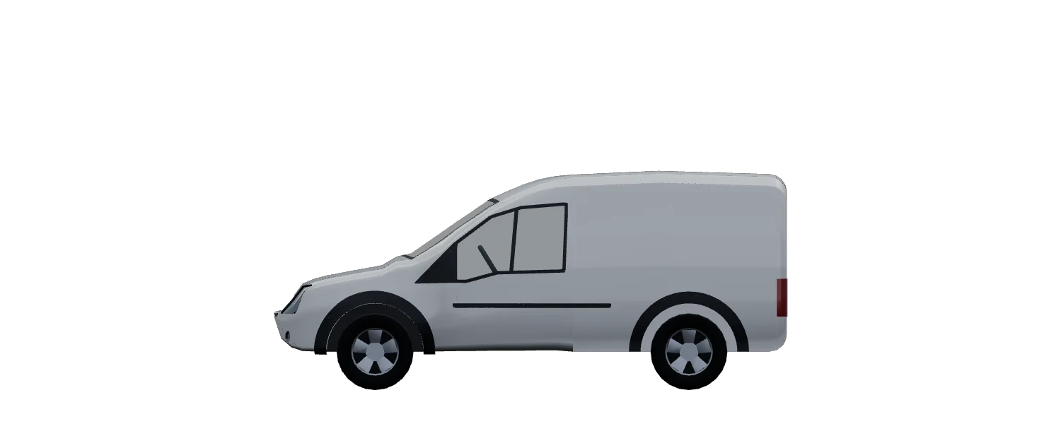 Side profile of Ford Transit Connect L1H1