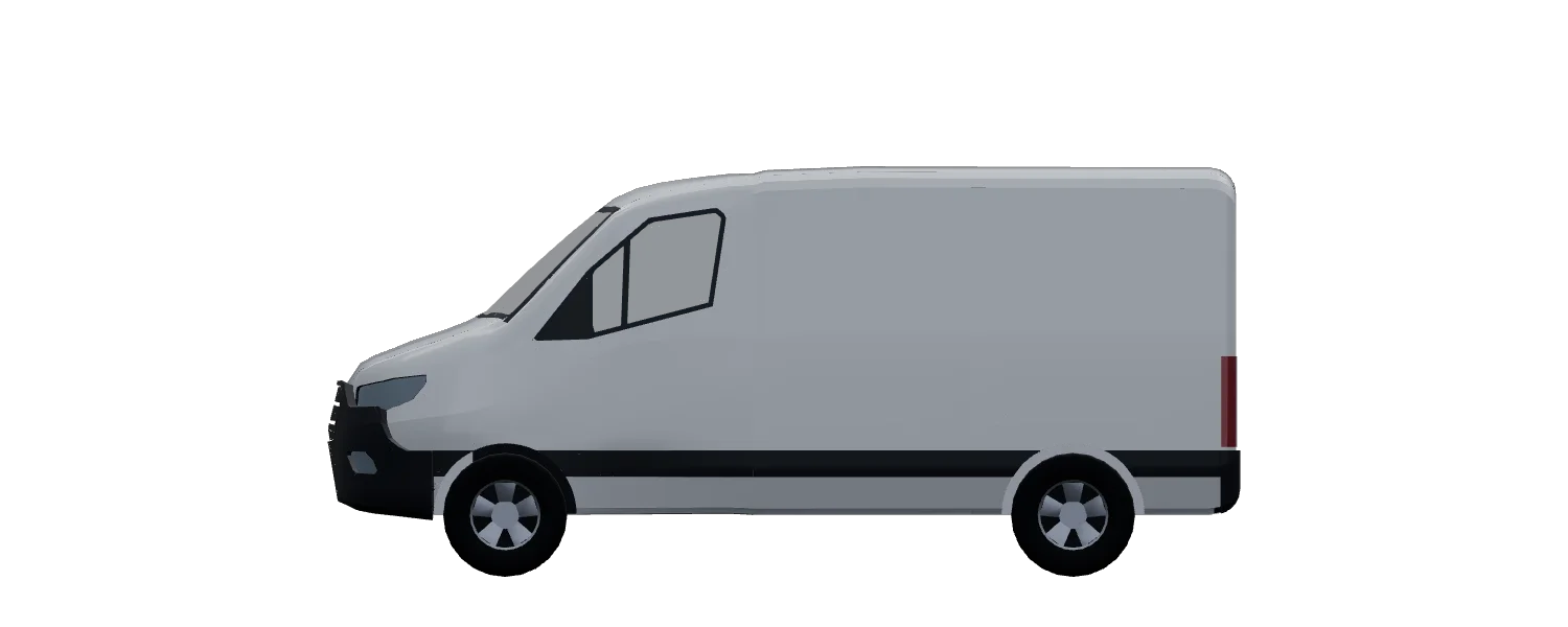 Side elevation of a Mercedes-Benz Sprinter L1H1 FWD