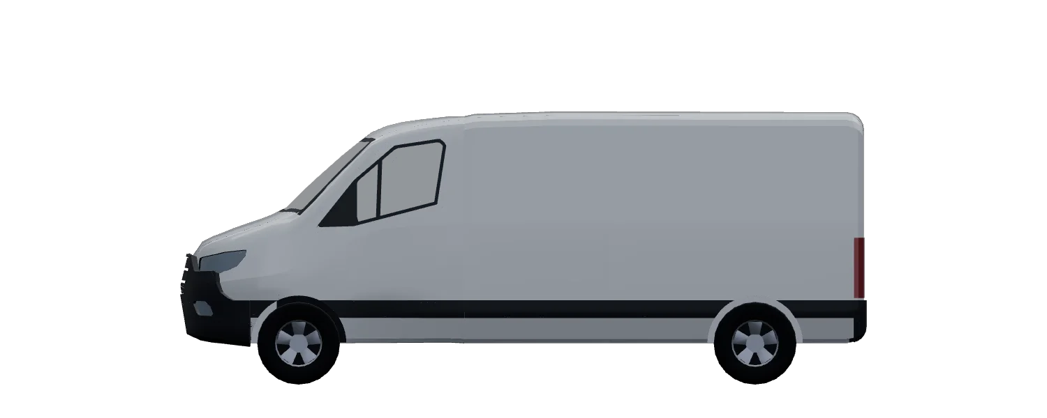 Side elevation of a Mercedes-Benz Sprinter L2H1 FWD