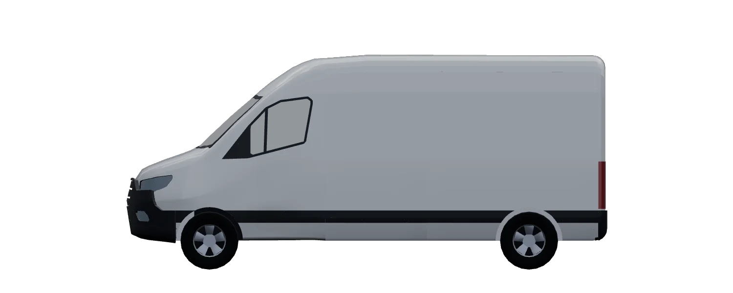 Side elevation of a Mercedes-Benz Sprinter L2H2 FWD