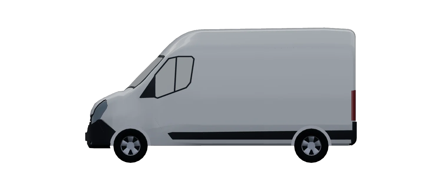 Side profile of Nissan Interstar / Nissan NV400 / Opel Movano (pre-2021) / Renault Master / Vauxhall Movano (pre-2021) L2H3