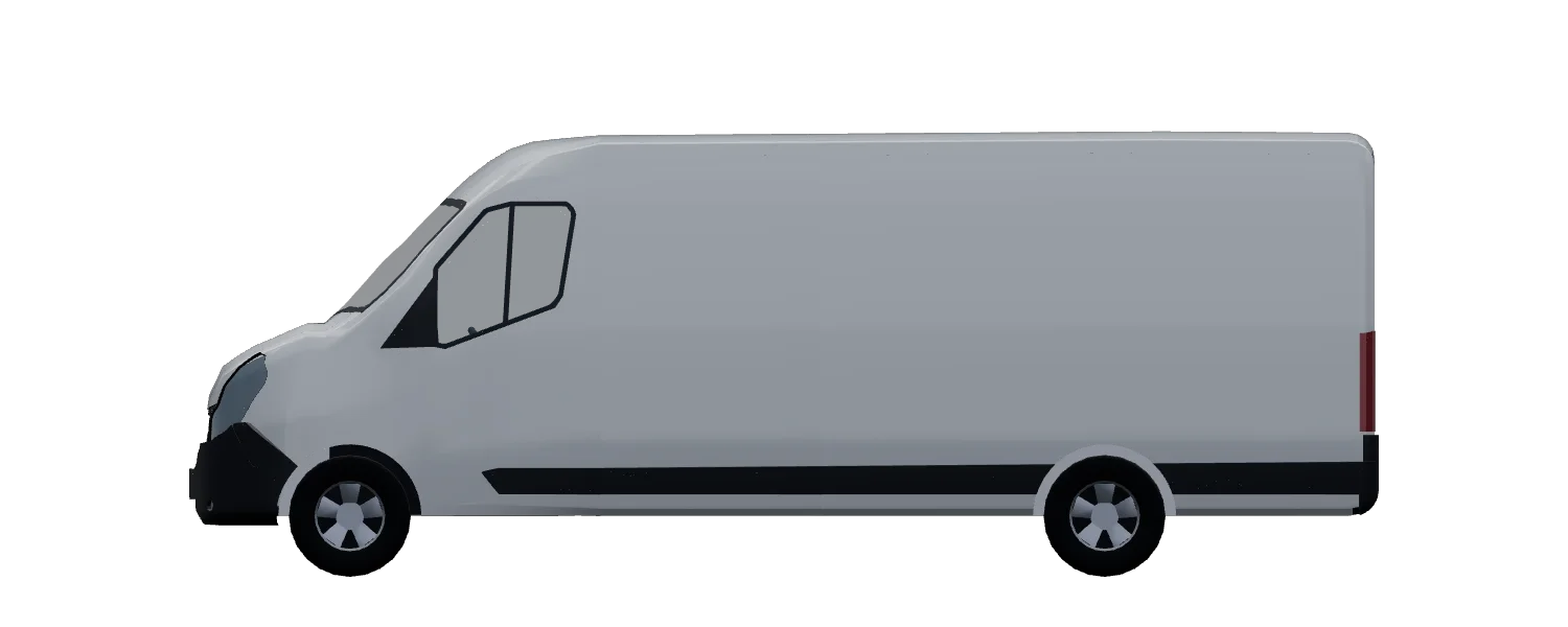 Side elevation of a Renault Master L4H2 RWD