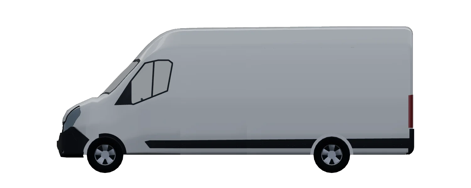 Side elevation of a Renault Master L4H3 RWD
