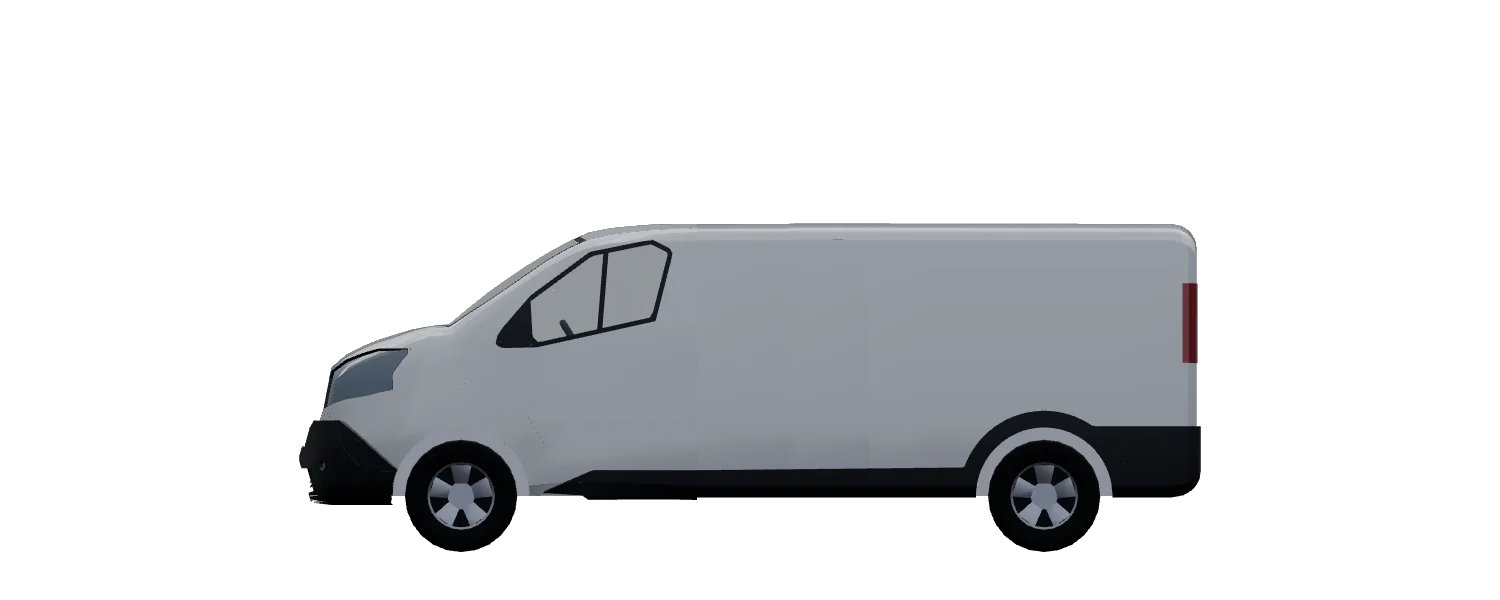 Side profile of Fiat Talento / Nissan NV300 / Nissan Primastar / Opel Vivaro / Renault Trafic / Vauxhall Vivaro L2H1