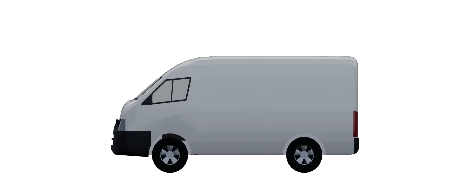 Side profile of Toyota HiAce SWB High Roof