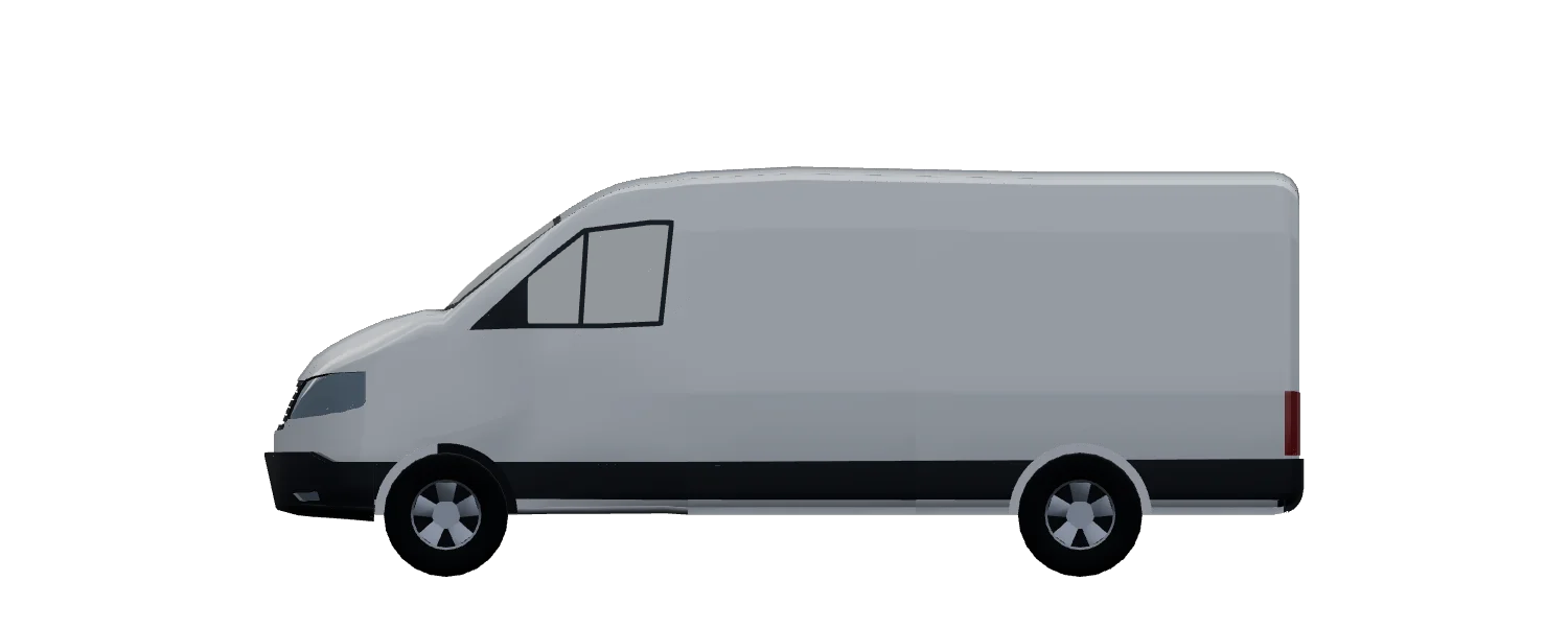 Side elevation of a Volkswagen Crafter L3H2 FWD