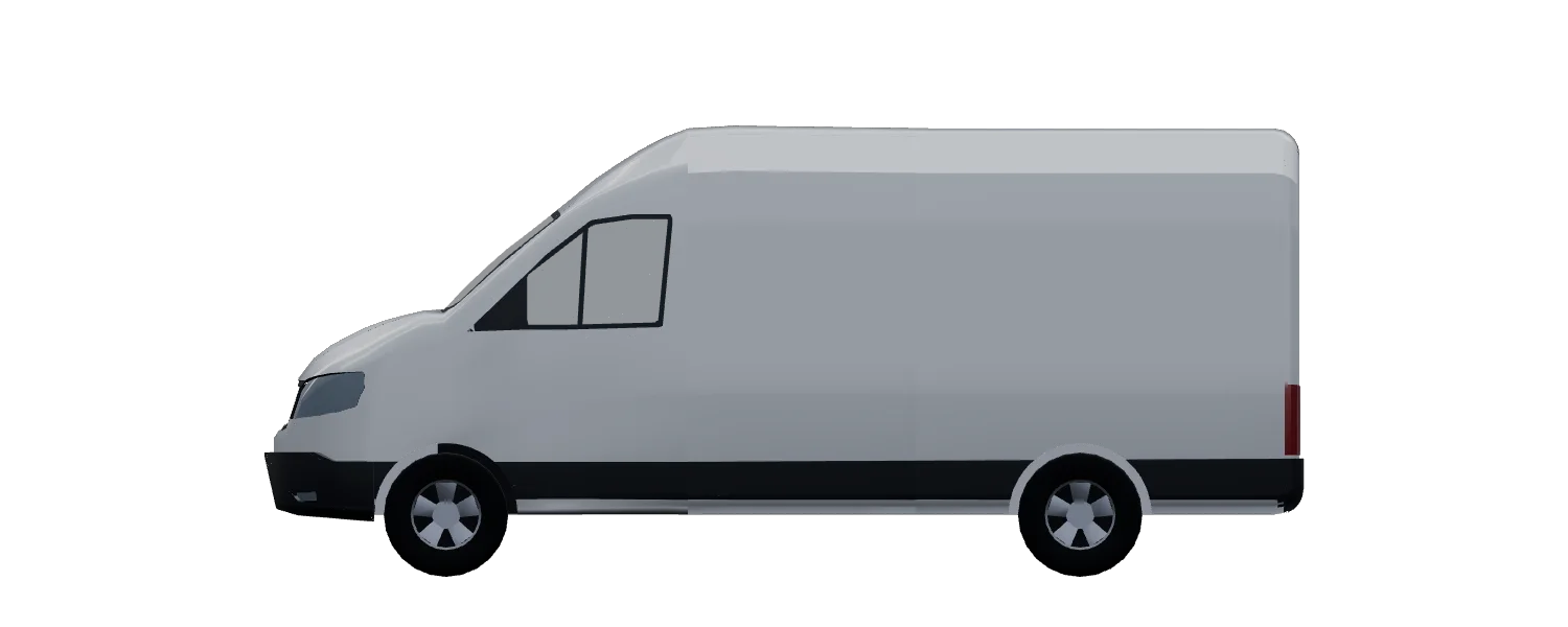 Side elevation of a Volkswagen Crafter L3H3 FWD