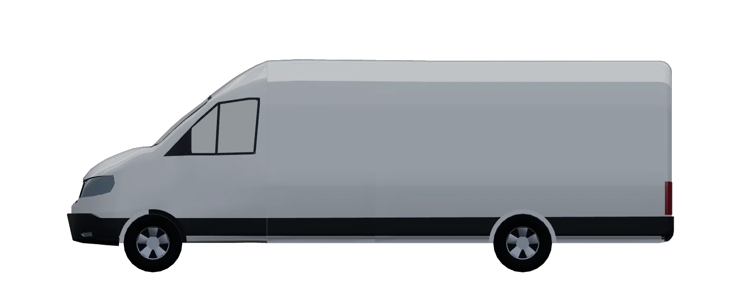 Side elevation of a Volkswagen Crafter L5H3 FWD