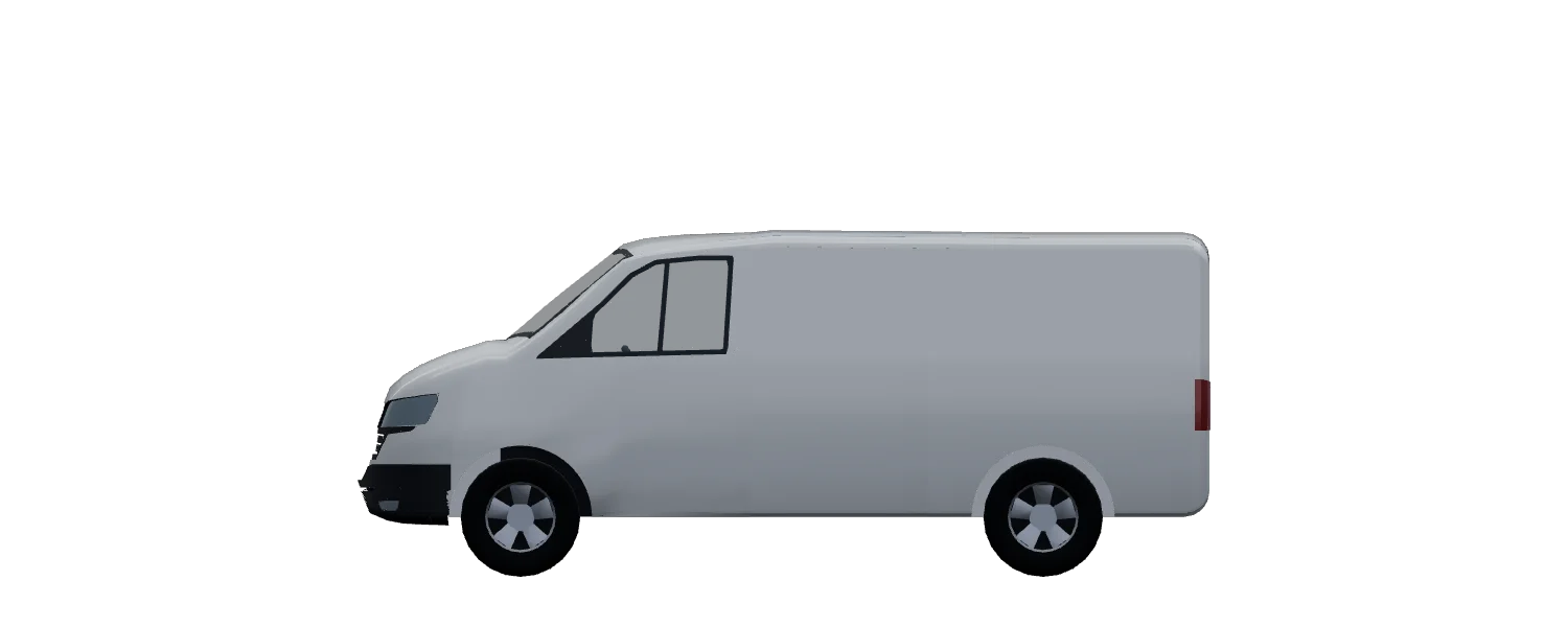 Side elevation of a Volkswagen Transporter L1H1