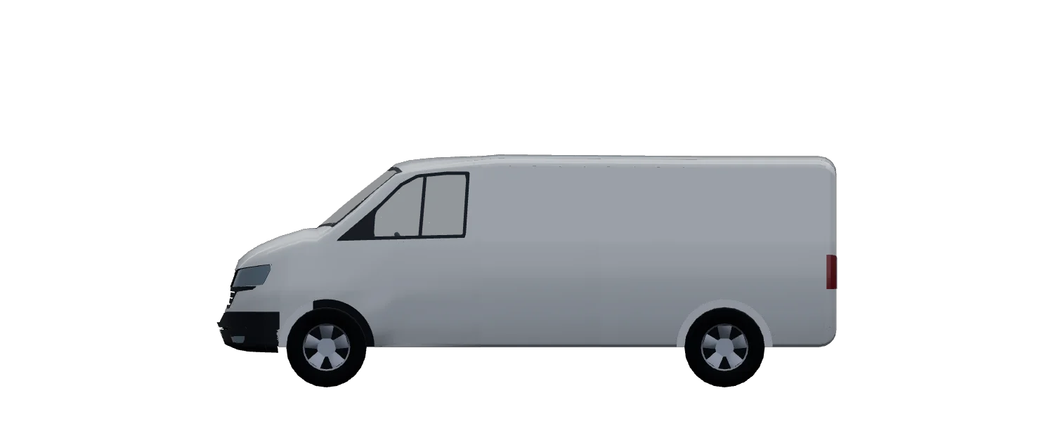 Side elevation of a Volkswagen Transporter L2H1
