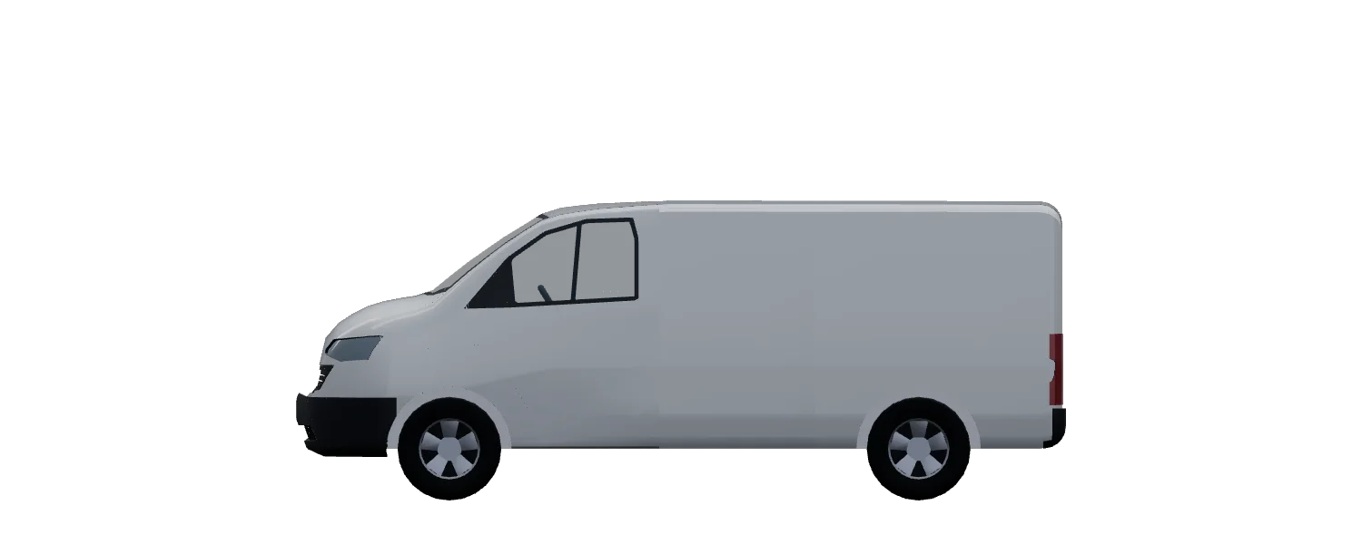 Side profile of Ford Transit Custom / Volkswagen Transporter (T7) L1H1